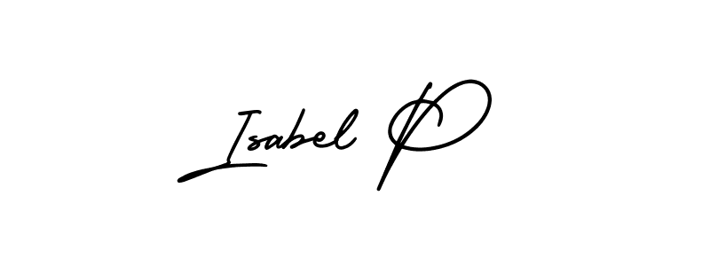 Also You can easily find your signature by using the search form. We will create Isabel P name handwritten signature images for you free of cost using AmerikaSignatureDemo-Regular sign style. Isabel P signature style 3 images and pictures png