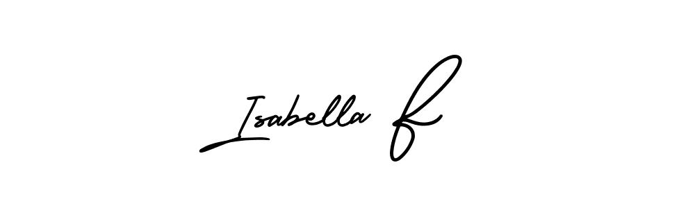 if you are searching for the best signature style for your name Isabella F. so please give up your signature search. here we have designed multiple signature styles  using AmerikaSignatureDemo-Regular. Isabella F signature style 3 images and pictures png