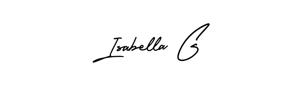 Create a beautiful signature design for name Isabella G. With this signature (AmerikaSignatureDemo-Regular) fonts, you can make a handwritten signature for free. Isabella G signature style 3 images and pictures png