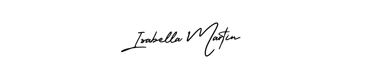 The best way (AmerikaSignatureDemo-Regular) to make a short signature is to pick only two or three words in your name. The name Isabella Martin include a total of six letters. For converting this name. Isabella Martin signature style 3 images and pictures png