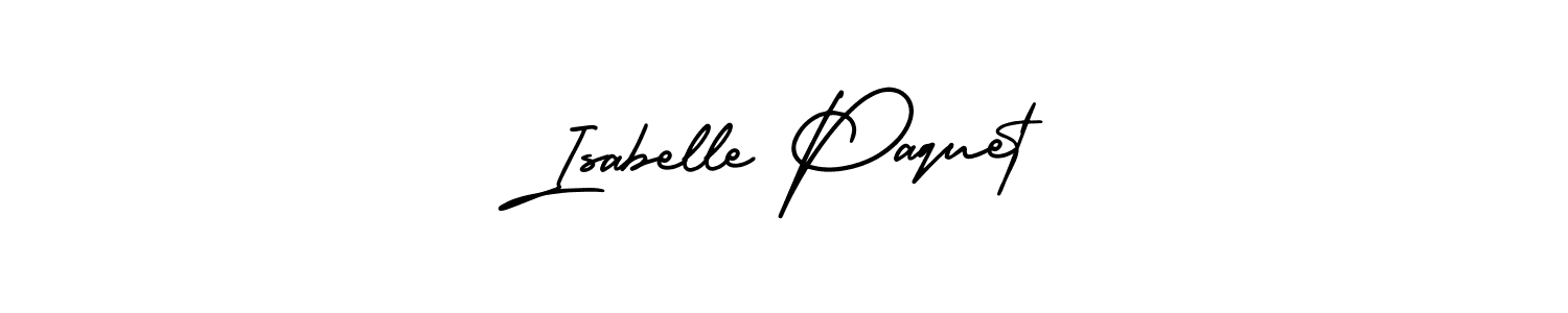 Design your own signature with our free online signature maker. With this signature software, you can create a handwritten (AmerikaSignatureDemo-Regular) signature for name Isabelle Paquet. Isabelle Paquet signature style 3 images and pictures png