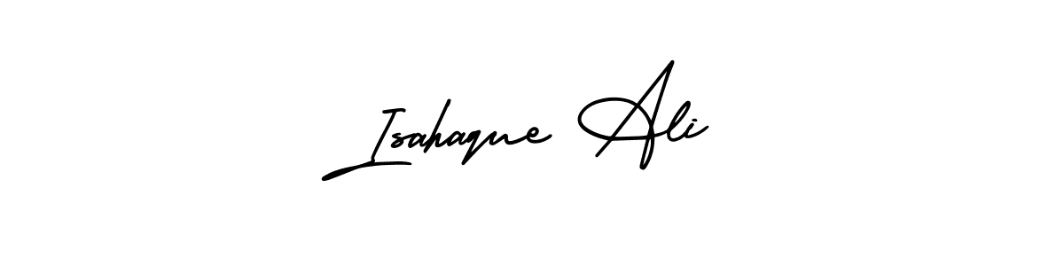Design your own signature with our free online signature maker. With this signature software, you can create a handwritten (AmerikaSignatureDemo-Regular) signature for name Isahaque Ali. Isahaque Ali signature style 3 images and pictures png