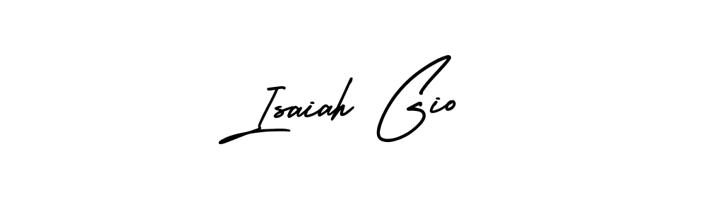 It looks lik you need a new signature style for name Isaiah Gio. Design unique handwritten (AmerikaSignatureDemo-Regular) signature with our free signature maker in just a few clicks. Isaiah Gio signature style 3 images and pictures png