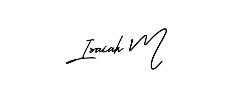 Make a short Isaiah M signature style. Manage your documents anywhere anytime using AmerikaSignatureDemo-Regular. Create and add eSignatures, submit forms, share and send files easily. Isaiah M signature style 3 images and pictures png