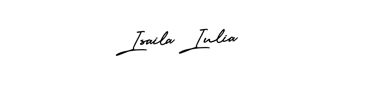 How to make Isaila Iulia name signature. Use AmerikaSignatureDemo-Regular style for creating short signs online. This is the latest handwritten sign. Isaila Iulia signature style 3 images and pictures png
