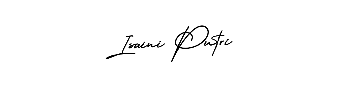Make a beautiful signature design for name Isaini Putri. With this signature (AmerikaSignatureDemo-Regular) style, you can create a handwritten signature for free. Isaini Putri signature style 3 images and pictures png