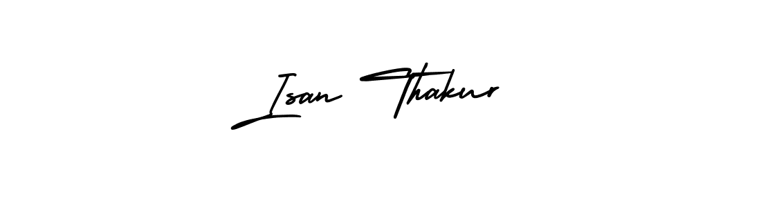 How to make Isan Thakur signature? AmerikaSignatureDemo-Regular is a professional autograph style. Create handwritten signature for Isan Thakur name. Isan Thakur signature style 3 images and pictures png