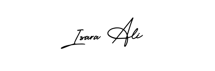 AmerikaSignatureDemo-Regular is a professional signature style that is perfect for those who want to add a touch of class to their signature. It is also a great choice for those who want to make their signature more unique. Get Isara Ali name to fancy signature for free. Isara Ali signature style 3 images and pictures png