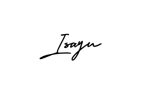 Create a beautiful signature design for name Isayu. With this signature (AmerikaSignatureDemo-Regular) fonts, you can make a handwritten signature for free. Isayu signature style 3 images and pictures png