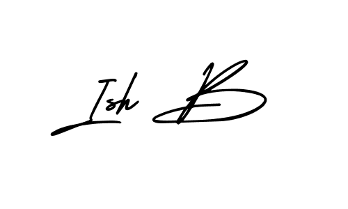 Make a beautiful signature design for name Ish B. Use this online signature maker to create a handwritten signature for free. Ish B signature style 3 images and pictures png