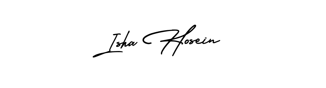 It looks lik you need a new signature style for name Isha Hosein. Design unique handwritten (AmerikaSignatureDemo-Regular) signature with our free signature maker in just a few clicks. Isha Hosein signature style 3 images and pictures png