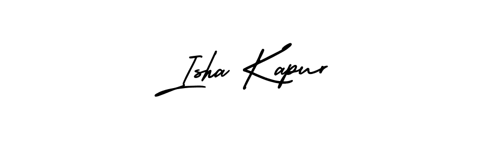 Use a signature maker to create a handwritten signature online. With this signature software, you can design (AmerikaSignatureDemo-Regular) your own signature for name Isha Kapur. Isha Kapur signature style 3 images and pictures png