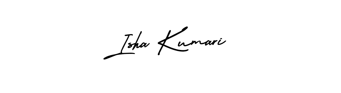 Isha Kumari stylish signature style. Best Handwritten Sign (AmerikaSignatureDemo-Regular) for my name. Handwritten Signature Collection Ideas for my name Isha Kumari. Isha Kumari signature style 3 images and pictures png