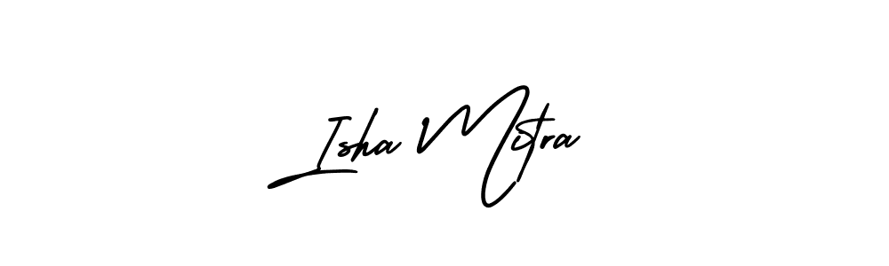 Make a beautiful signature design for name Isha Mitra. With this signature (AmerikaSignatureDemo-Regular) style, you can create a handwritten signature for free. Isha Mitra signature style 3 images and pictures png