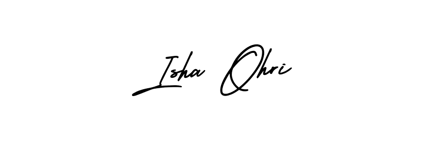 AmerikaSignatureDemo-Regular is a professional signature style that is perfect for those who want to add a touch of class to their signature. It is also a great choice for those who want to make their signature more unique. Get Isha Ohri name to fancy signature for free. Isha Ohri signature style 3 images and pictures png