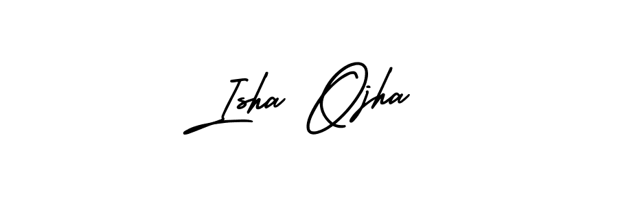 if you are searching for the best signature style for your name Isha Ojha. so please give up your signature search. here we have designed multiple signature styles  using AmerikaSignatureDemo-Regular. Isha Ojha signature style 3 images and pictures png