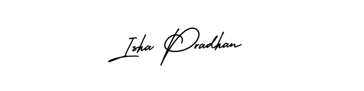 Design your own signature with our free online signature maker. With this signature software, you can create a handwritten (AmerikaSignatureDemo-Regular) signature for name Isha Pradhan. Isha Pradhan signature style 3 images and pictures png