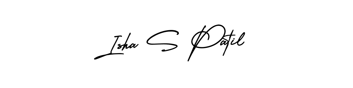 Design your own signature with our free online signature maker. With this signature software, you can create a handwritten (AmerikaSignatureDemo-Regular) signature for name Isha S Patil. Isha S Patil signature style 3 images and pictures png