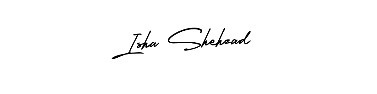 How to make Isha Shehzad name signature. Use AmerikaSignatureDemo-Regular style for creating short signs online. This is the latest handwritten sign. Isha Shehzad signature style 3 images and pictures png