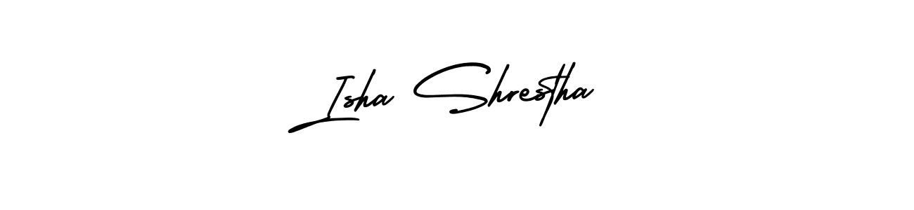 Similarly AmerikaSignatureDemo-Regular is the best handwritten signature design. Signature creator online .You can use it as an online autograph creator for name Isha Shrestha. Isha Shrestha signature style 3 images and pictures png