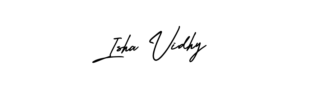 Design your own signature with our free online signature maker. With this signature software, you can create a handwritten (AmerikaSignatureDemo-Regular) signature for name Isha Vidhy. Isha Vidhy signature style 3 images and pictures png