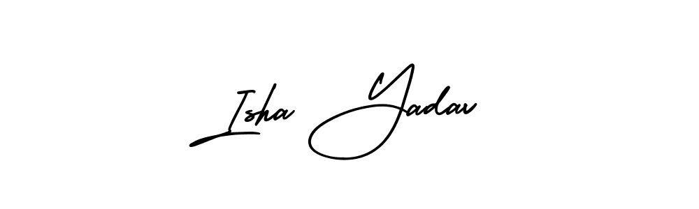 Use a signature maker to create a handwritten signature online. With this signature software, you can design (AmerikaSignatureDemo-Regular) your own signature for name Isha Yadav. Isha Yadav signature style 3 images and pictures png