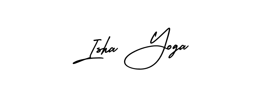 Create a beautiful signature design for name Isha Yoga. With this signature (AmerikaSignatureDemo-Regular) fonts, you can make a handwritten signature for free. Isha Yoga signature style 3 images and pictures png