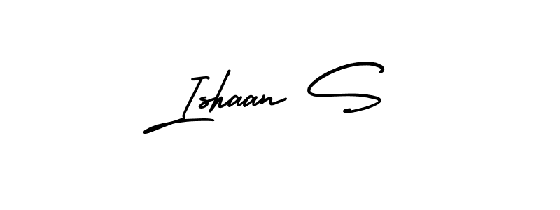 if you are searching for the best signature style for your name Ishaan S. so please give up your signature search. here we have designed multiple signature styles  using AmerikaSignatureDemo-Regular. Ishaan S signature style 3 images and pictures png