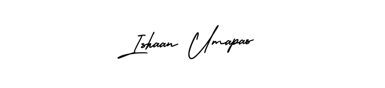 This is the best signature style for the Ishaan Umapas name. Also you like these signature font (AmerikaSignatureDemo-Regular). Mix name signature. Ishaan Umapas signature style 3 images and pictures png