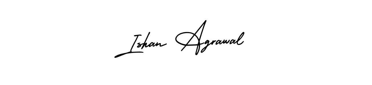 This is the best signature style for the Ishan Agrawal name. Also you like these signature font (AmerikaSignatureDemo-Regular). Mix name signature. Ishan Agrawal signature style 3 images and pictures png