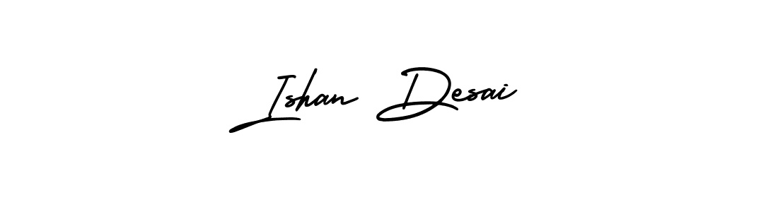 AmerikaSignatureDemo-Regular is a professional signature style that is perfect for those who want to add a touch of class to their signature. It is also a great choice for those who want to make their signature more unique. Get Ishan Desai name to fancy signature for free. Ishan Desai signature style 3 images and pictures png