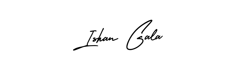 How to make Ishan Gala signature? AmerikaSignatureDemo-Regular is a professional autograph style. Create handwritten signature for Ishan Gala name. Ishan Gala signature style 3 images and pictures png