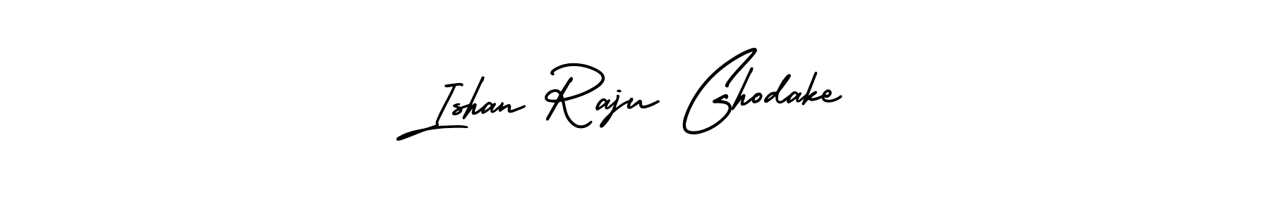 if you are searching for the best signature style for your name Ishan Raju Ghodake. so please give up your signature search. here we have designed multiple signature styles  using AmerikaSignatureDemo-Regular. Ishan Raju Ghodake signature style 3 images and pictures png