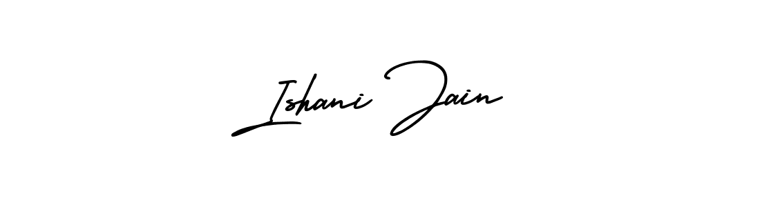 AmerikaSignatureDemo-Regular is a professional signature style that is perfect for those who want to add a touch of class to their signature. It is also a great choice for those who want to make their signature more unique. Get Ishani Jain name to fancy signature for free. Ishani Jain signature style 3 images and pictures png