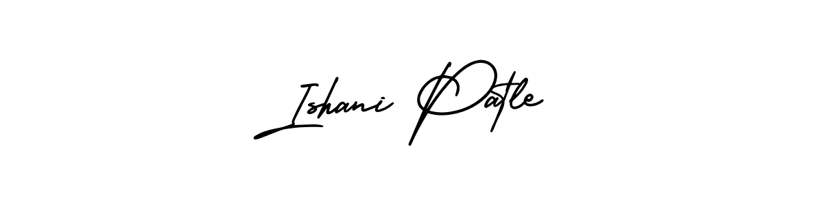 if you are searching for the best signature style for your name Ishani Patle. so please give up your signature search. here we have designed multiple signature styles  using AmerikaSignatureDemo-Regular. Ishani Patle signature style 3 images and pictures png