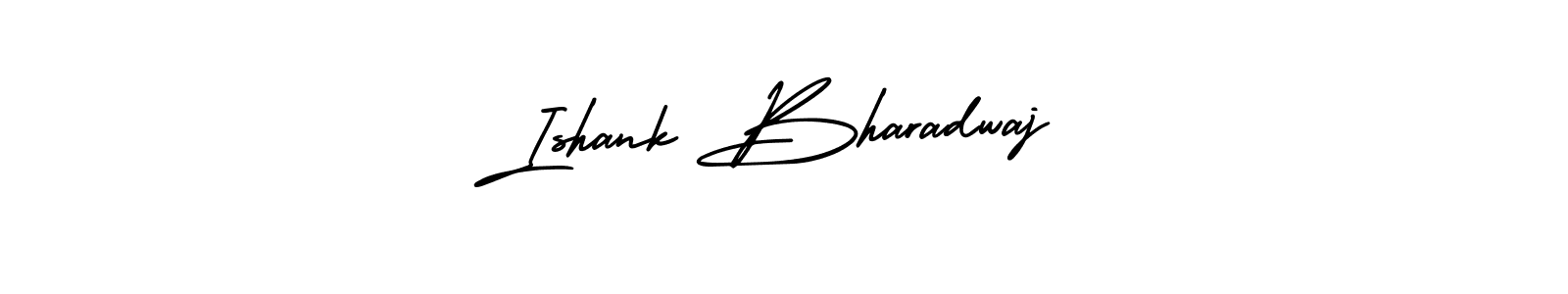 This is the best signature style for the Ishank Bharadwaj name. Also you like these signature font (AmerikaSignatureDemo-Regular). Mix name signature. Ishank Bharadwaj signature style 3 images and pictures png