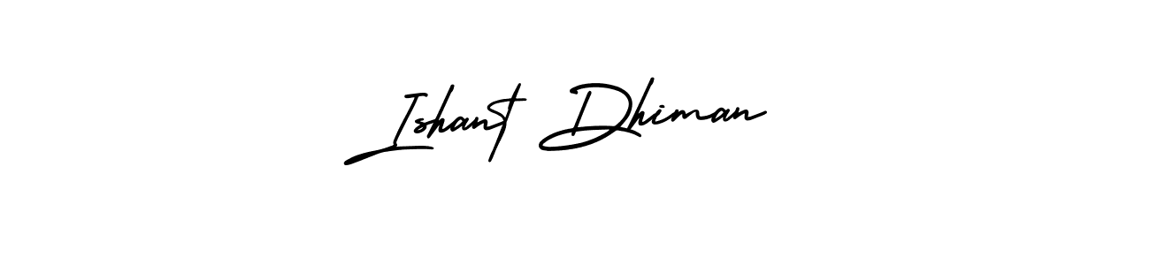 Best and Professional Signature Style for Ishant Dhiman. AmerikaSignatureDemo-Regular Best Signature Style Collection. Ishant Dhiman signature style 3 images and pictures png