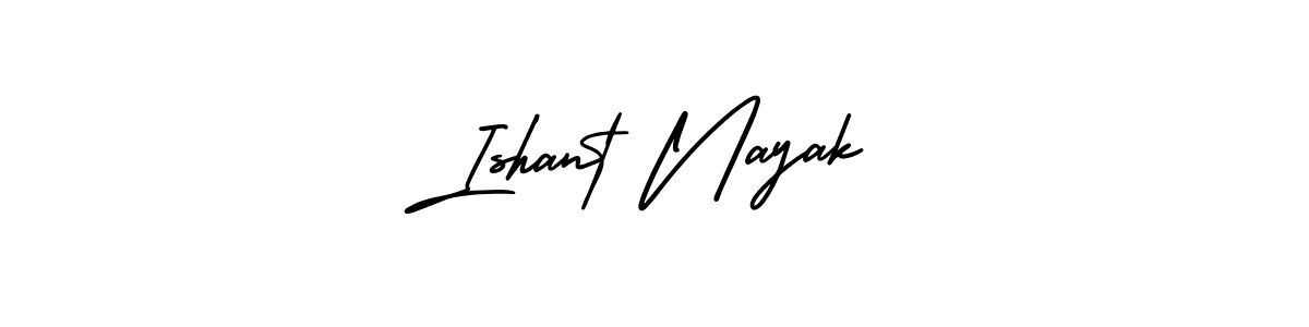 Use a signature maker to create a handwritten signature online. With this signature software, you can design (AmerikaSignatureDemo-Regular) your own signature for name Ishant Nayak. Ishant Nayak signature style 3 images and pictures png