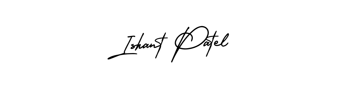 The best way (AmerikaSignatureDemo-Regular) to make a short signature is to pick only two or three words in your name. The name Ishant Patel include a total of six letters. For converting this name. Ishant Patel signature style 3 images and pictures png