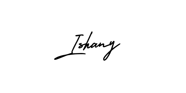 Create a beautiful signature design for name Ishany. With this signature (AmerikaSignatureDemo-Regular) fonts, you can make a handwritten signature for free. Ishany signature style 3 images and pictures png