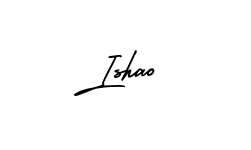 Use a signature maker to create a handwritten signature online. With this signature software, you can design (AmerikaSignatureDemo-Regular) your own signature for name Ishao. Ishao signature style 3 images and pictures png