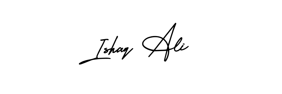 Also You can easily find your signature by using the search form. We will create Ishaq Ali name handwritten signature images for you free of cost using AmerikaSignatureDemo-Regular sign style. Ishaq Ali signature style 3 images and pictures png