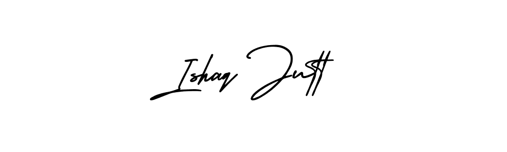 Use a signature maker to create a handwritten signature online. With this signature software, you can design (AmerikaSignatureDemo-Regular) your own signature for name Ishaq Jutt. Ishaq Jutt signature style 3 images and pictures png