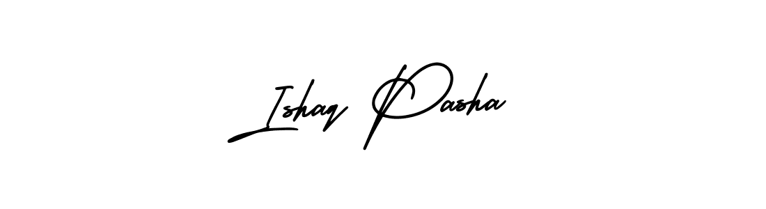 Similarly AmerikaSignatureDemo-Regular is the best handwritten signature design. Signature creator online .You can use it as an online autograph creator for name Ishaq Pasha. Ishaq Pasha signature style 3 images and pictures png