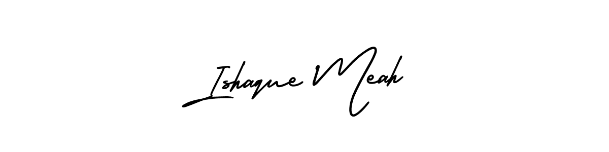 Use a signature maker to create a handwritten signature online. With this signature software, you can design (AmerikaSignatureDemo-Regular) your own signature for name Ishaque Meah. Ishaque Meah signature style 3 images and pictures png