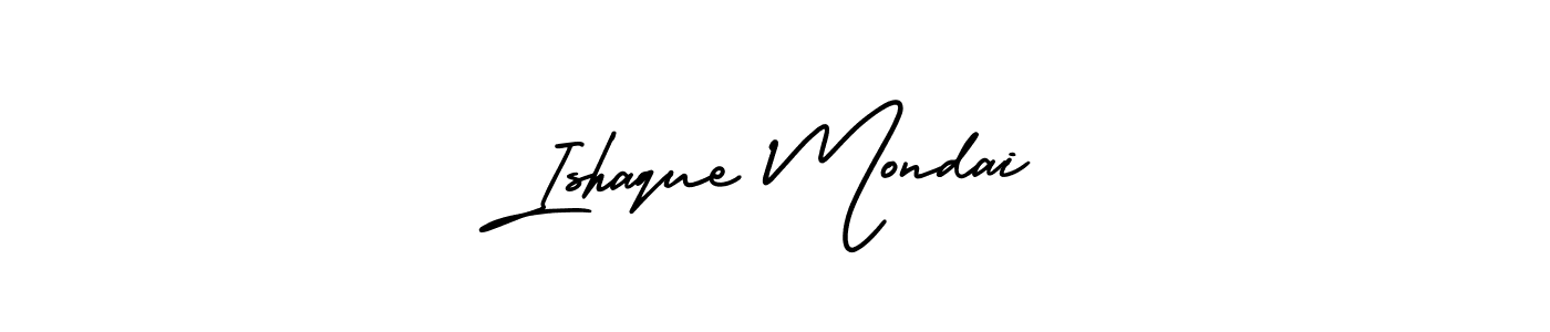 Design your own signature with our free online signature maker. With this signature software, you can create a handwritten (AmerikaSignatureDemo-Regular) signature for name Ishaque Mondai. Ishaque Mondai signature style 3 images and pictures png