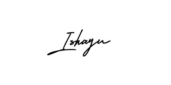 Ishayu stylish signature style. Best Handwritten Sign (AmerikaSignatureDemo-Regular) for my name. Handwritten Signature Collection Ideas for my name Ishayu. Ishayu signature style 3 images and pictures png