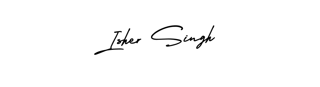 It looks lik you need a new signature style for name Isher Singh. Design unique handwritten (AmerikaSignatureDemo-Regular) signature with our free signature maker in just a few clicks. Isher Singh signature style 3 images and pictures png