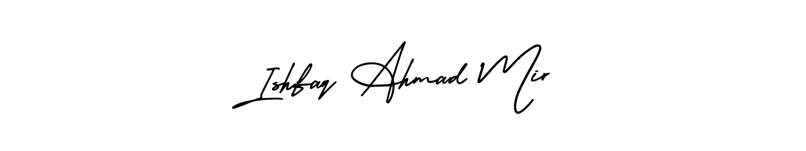 AmerikaSignatureDemo-Regular is a professional signature style that is perfect for those who want to add a touch of class to their signature. It is also a great choice for those who want to make their signature more unique. Get Ishfaq Ahmad Mir name to fancy signature for free. Ishfaq Ahmad Mir signature style 3 images and pictures png