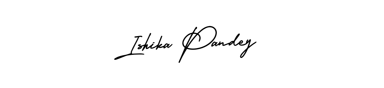 Create a beautiful signature design for name Ishika Pandey. With this signature (AmerikaSignatureDemo-Regular) fonts, you can make a handwritten signature for free. Ishika Pandey signature style 3 images and pictures png